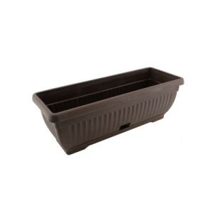 MEDITERAN VIRÁGLÁDA+ALÁTÉT BARNA 50CM 1DB 113085493 - Balkonláda