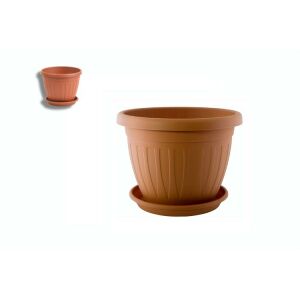 VENECIA VIRÁGCSERÉP+ALÁTÉT TERRA 25CM 1DB