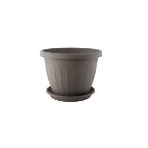 VENECIA VIRÁGCSERÉP+ALÁTÉT MOKKA 25CM 1DB