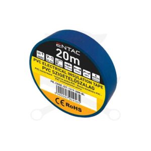 ENTAC SZIGETELŐ SZALAG KÉK 0,13X19MM 20M 113086169 - Tömítőszalag