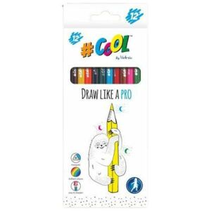 COOL BY VICTORIA SZÍNES CERUZA HÁROMSZÖGLETŰ 12 SZÍN 1CS