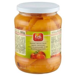 KOFA BEFŐTT ŐSZIBARACK HÁMOZOTT FELEZETT 385G 113086512 - Befőtt & Konzerv