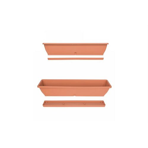 VIRÁGLÁDA+ALÁTÉT TERRACOTTA 80CM 16L 1DB 113086774