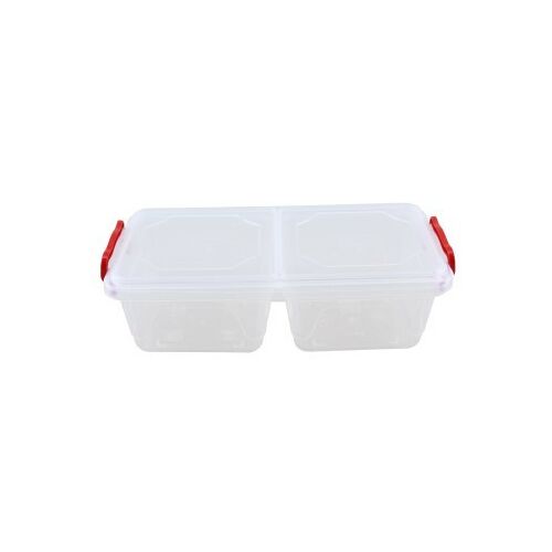 TÁROLÓDOBOZ SZÖGLETES FÜLLEL 2X500ML OSZTOTT 1DB