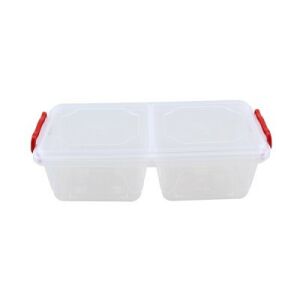 TÁROLÓDOBOZ SZÖGLETES FÜLLEL 2X500ML OSZTOTT 1DB