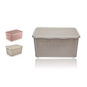 KOSÁR TETŐVEL SZÖGLETES RATTAN 10L 1DB