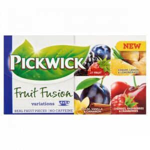 PICKWICK FRUIT FUSION VARIÁCIÓK TEA KÉK 20X2G 113088299 - Gyümölcstea