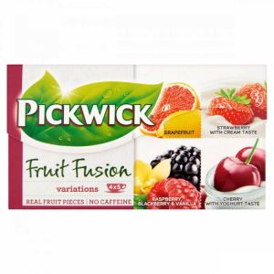 PICKWICK FRUIT FUSION VARIÁCIÓK TEA PIROS 40G 113088300 - Gyümölcstea