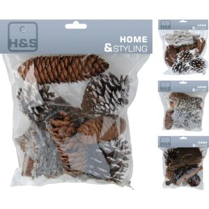 (KAR) KARÁCSONYI DEKOR TOBOZ MIX 3FÉLE 1DB