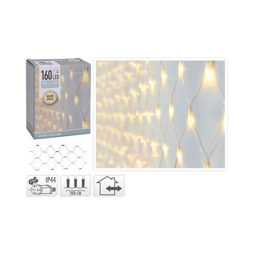 Karácsonyi Fényfüzér Kültéri Háló 160Led 2X1M 1Db 113088743