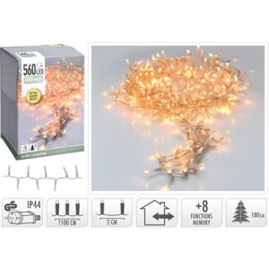 Karácsonyi Fényfüzér Kültéri 560Led 11+3M Warmwhite 1Db 113088750 - Nonbrand Fényfüzér