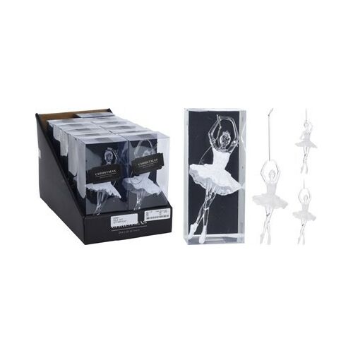 (Kar) Karácsonyi Függő Balerina Fehér 17cm 1db 113089543