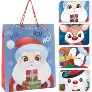 (KAR) KARÁCSONYI AJÁNDÉK TASAK 30X40CM ABB302160 1DB