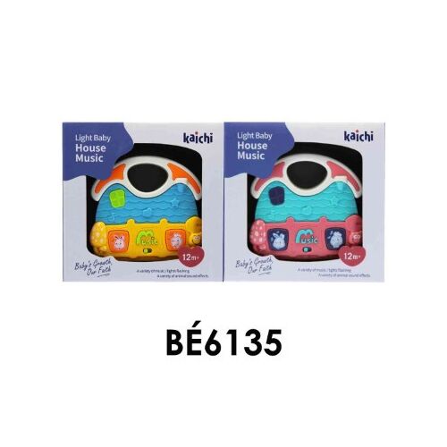 BÉBI ZENÉLŐ HÁZ 2 FÉLE BB6135 1DB 113090178