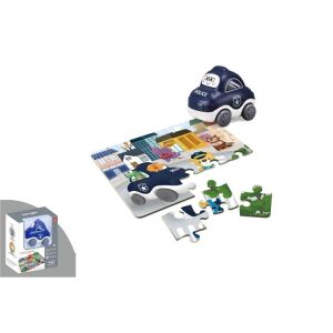 BÉBI RENDŐRAUTÓ+PUZZLE 12X15CM DOBOZBAN JA0620 1DB 113090919 - Baba puzzle