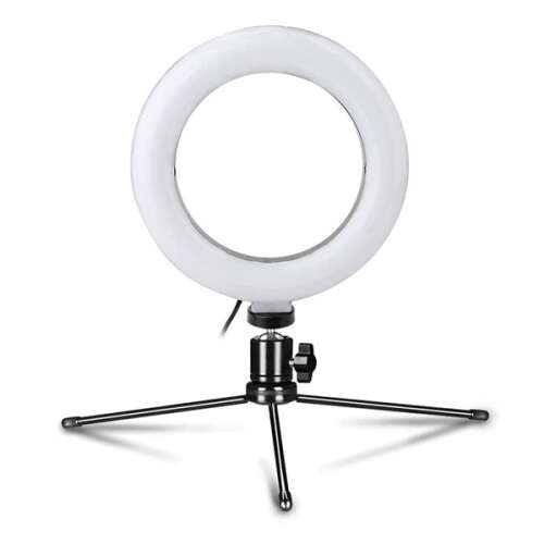 Lampa pierścieniowa LED Platinet 16cm ze statywem do vlogowania