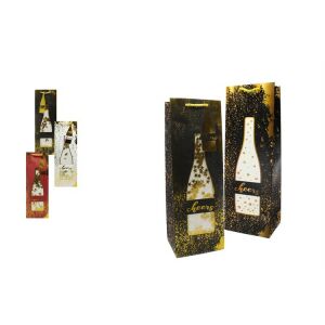 AJÁNDÉKTASAK PAPÍR BOROS 10X12X35CM LU-64 1DB