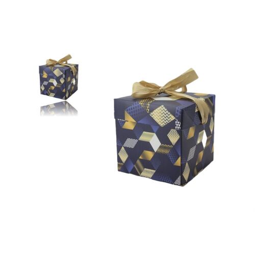 AJÁNDÉK DOBOZ PAPÍR KOCKÁS 11X11X11CM LU-88 1DB 113091240