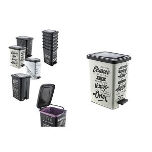 SZEMETES PEDÁLOS DEKOROS SLIM 8L S121-1 1DB