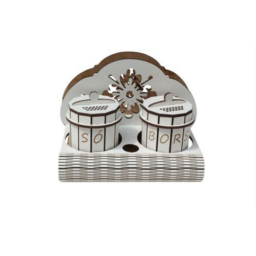 FŰSZERTARTÓ FA SZALVÉTATARTÓVAL 3 RÉSZES 1DB 113092115