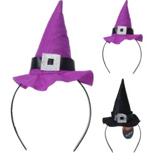 (HALL) HALLOWEEN FEJPÁNT BOSZORKÁNY KALAPOS 348900780 1DB