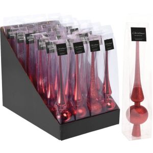 (Kar) Karácsonyi Csúcsdísz Piros 275mm Can301420 1db