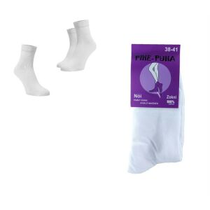 ZOKNI NŐI FEHÉR SZÁRAS 1PÁR 1CS