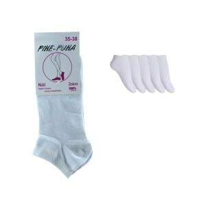 ZOKNI NŐI FEHÉR BOKA 1PÁR 1CS