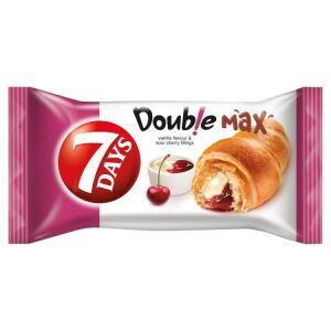 7DAYS DOUBLE MAX CROISSANT VANÍLIÁS MEGGYES 80G 113092376 - Piskóta