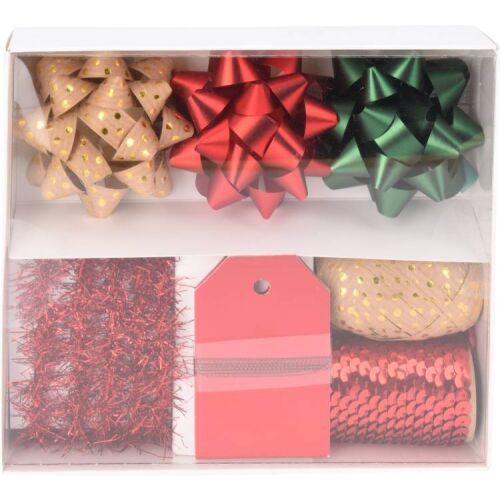 (KAR) KARÁCSONYI CSOMAGOLÓ MASNI SZETT SZÍNES 7DB-OS ATC402850 1DB 113092514