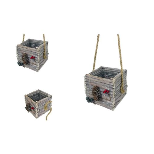 MÉCSESTARTÓ KOCKA 210-M-153 13X13XH12CM 1DB 113092595