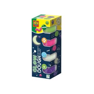 SES Feel Good Clay - Glow! Csillogó gyurma 4x90gr Csomagolás - SES Creative