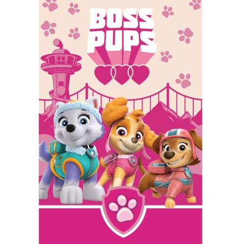 Paw Patrol Boss Pups Fleecedecke 100x150cm mit Everest, Skye und Zuma