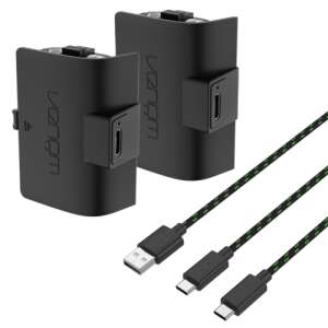 Venom Xbox Series X/S and Xbox One Rechargeable Battery Twin Pack with 3m Charging Cable - Gaming