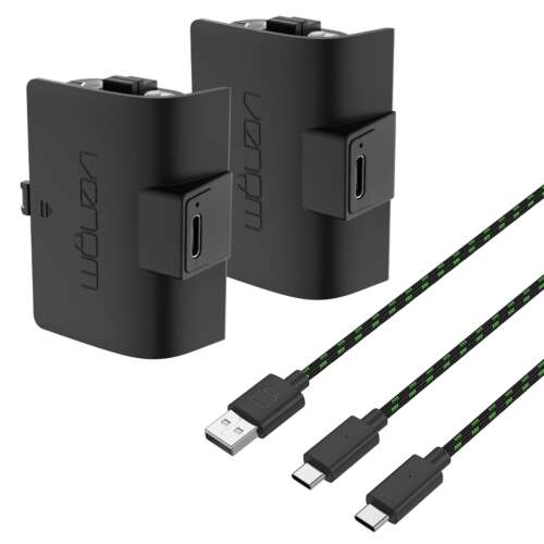 Venom Xbox Series X/S and Xbox One Rechargeable Battery Twin Pack with 3m Charging Cable