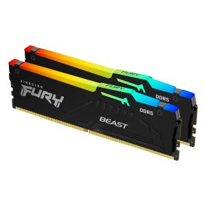 Zestaw pamięci Kingston FURY Beast RGB DDR5 64GB (2x32GB) 6000MHz CL30 - Kingston