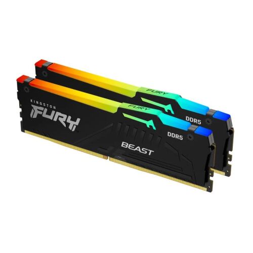 Kit memorie Kingston FURY Beast RGB DDR5 32GB (2x16GB) 6000MHz