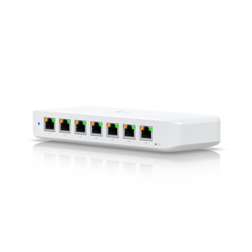 Ubiquiti UniFi USW-Ultra-60W 8-портов Gigabit Ethernet комутатор, преден изглед