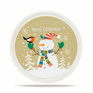 Karácsonyi edényalátét - hóember - 180 x 7 mm (58955B) 113109740 - Szezonális dekoráció