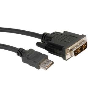 Prelungitor cablu, De monitor, ROLINE, DVI - HDMI, 3 m, Negru 47958455 Calculatoare si accesorii