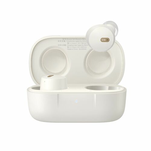 Baseus Bowie E18 Fehér Vezeték Nélküli Fülhallgató Töltőtokkal