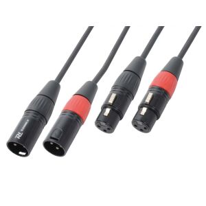 PD Connex CX60-0,5 sztereo jelkábel (2x XLR mama &#8211; 2x XLR papa) &#8211; (0,5 m) 113117392 - PD Connex