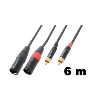 PD Connex CX66-6 sztereo jelkábel (2x XLR papa &#8211; 2x RCA) &#8211; (6 m) 113117414 - PD Connex