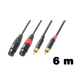 PD Connex CX68-6 sztereo jelkábel (2x XLR mama &#8211; 2x RCA papa) &#8211; (6 m) 113117418 - PD Connex