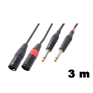 PD Connex CX64-3 sztereo jelkábel (2x XLR papa &#8211; 2×6,3 mm Jack) &#8211; (3 m) 113117426 - PD Connex