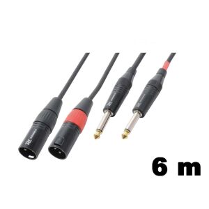 PD Connex CX64-6 sztereo jelkábel (2x XLR papa &#8211; 2×6,3 mm Jack) &#8211; (6 m) 113117428 - PD Connex