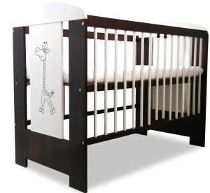 Klups Little Giraffe Kiságy 60x120cm #törtfehér #dió