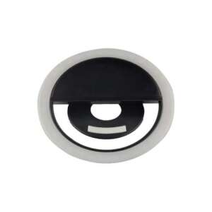 FrontCam schwarzes Clip-on-Ringlicht für Telefon, Selfie, Video, Make-up, Livestreaming - Lampen & Beleuchtung