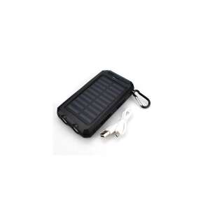 Solar rásegítésű powerbank - 20000 mah - fekete színű / ZMR-OT-9