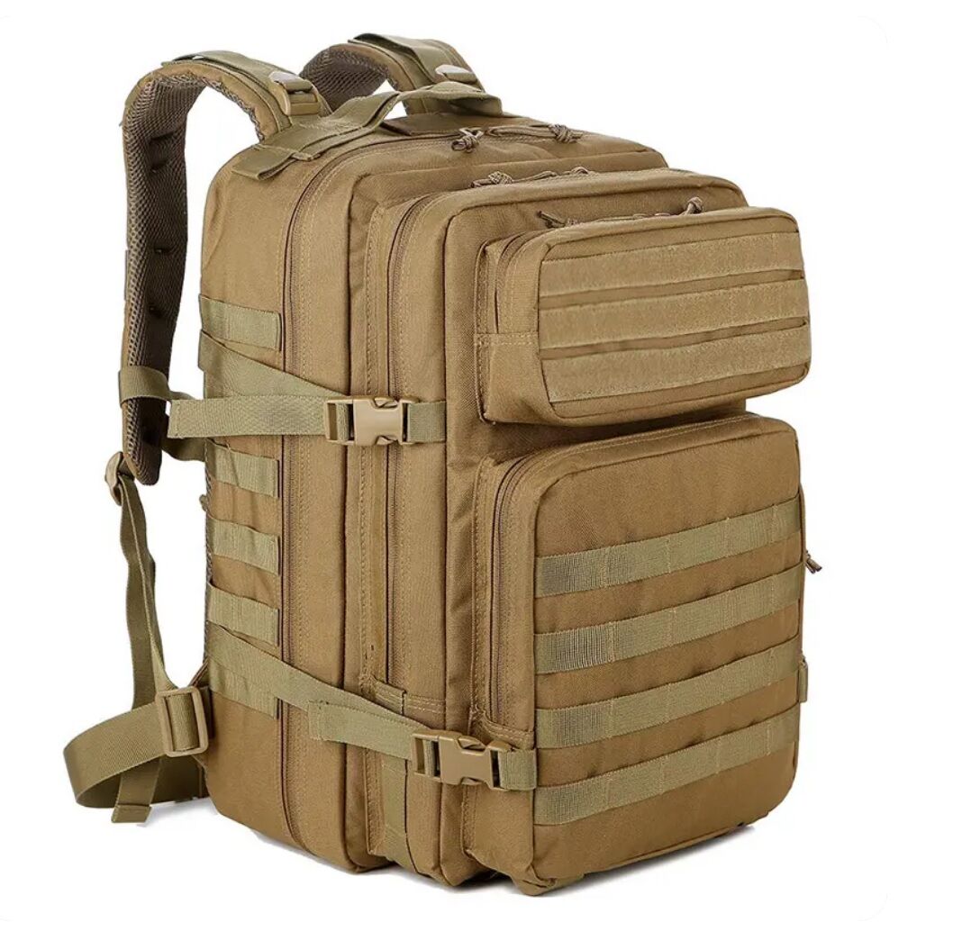MOLLE BESEDER Katonai hátizsák 45L Műszaki Anyag 600D, Khaki